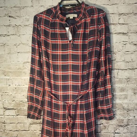 LOFT Dresses & Skirts - Loft Maternity Women's Shirt Dress Plaid